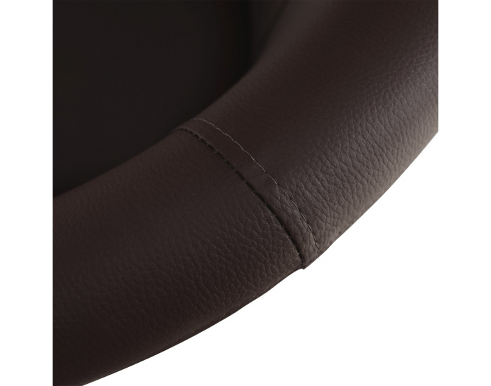 Konferenčné kreslo Cuba - hnedá ekokoža