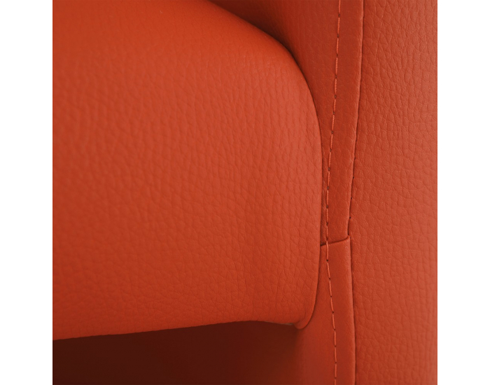 Konferenčné kreslo Cuba - oranžová ekokoža