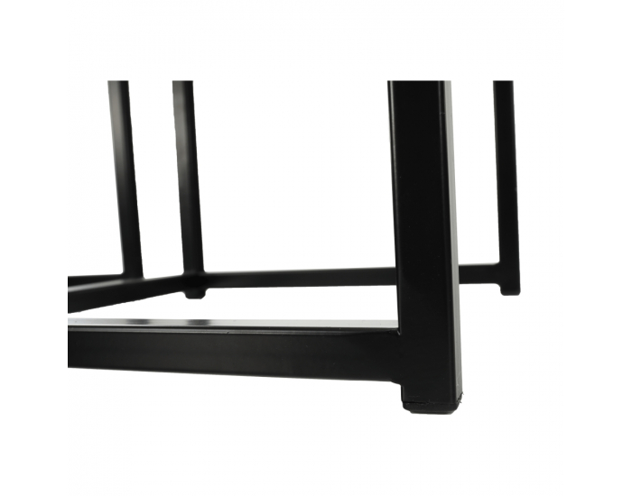Konferenčný stolík (3 ks) Kastler Typ 3 - čierna / dub sonoma
