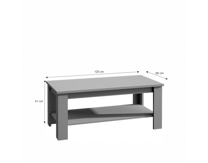 Konferenčný stolík Provance ST2 - sivá