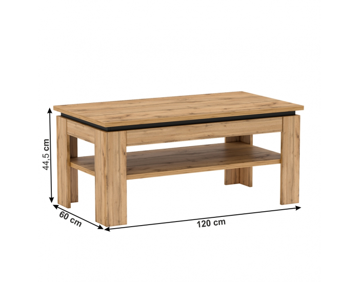 Konferenčný stolík Toronta T - dub wotan