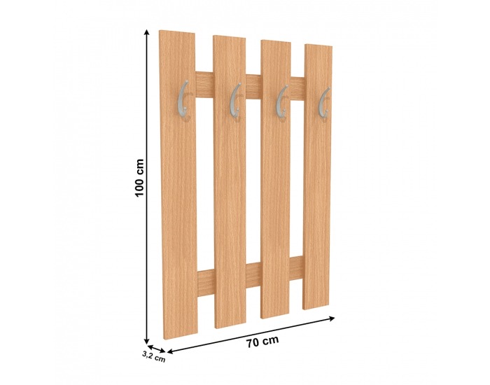 Vešiakový panel Korado 2 New - buk