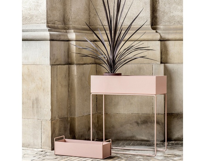 Kovový kvetináč Indize Typ 1 - svetlohnedá (taupe)