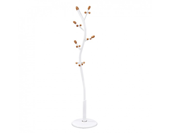 Kovový vešiak Sadik - biela