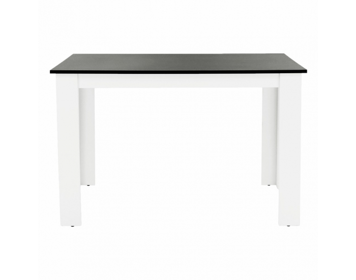 Jedálenský stôl Kraz 120x80 cm - biela / čierna