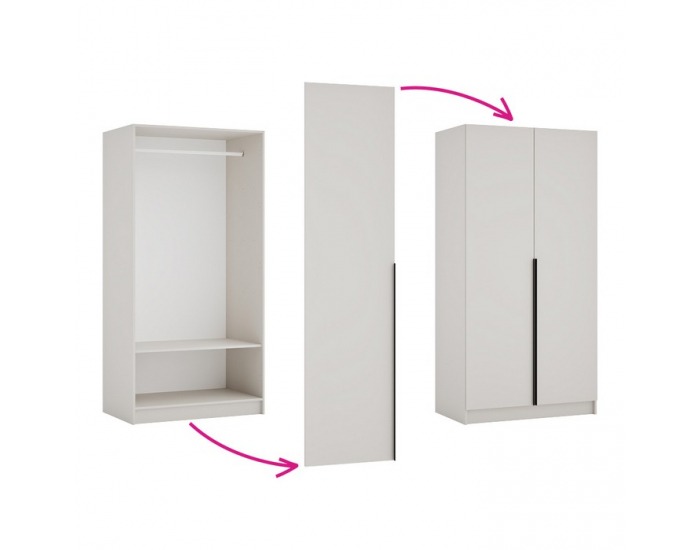 Korpus vešiakovej skrine Kreo 100 - kašmír