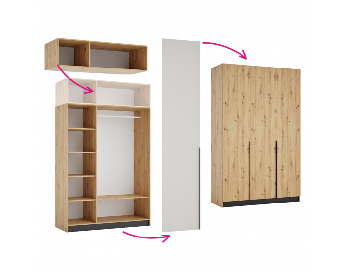 Korpus nadstavca Kreo 150 - dub artisan