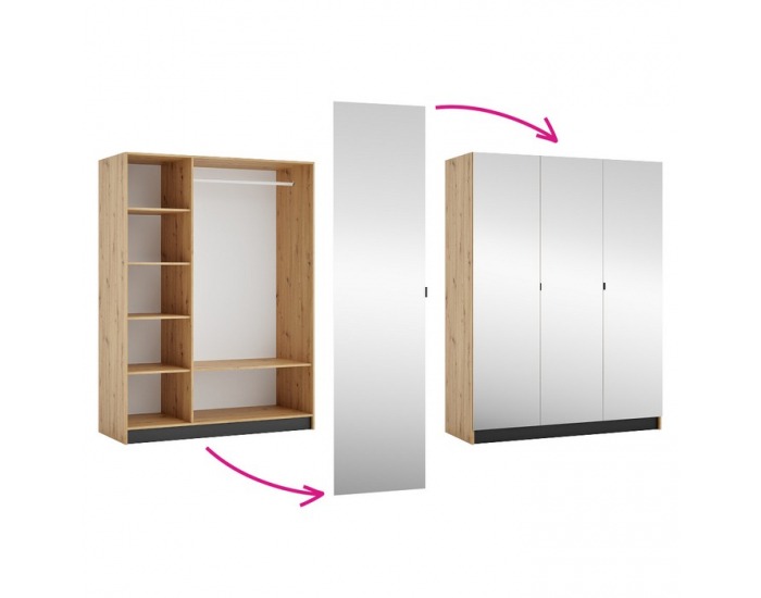 Korpus skrine Kreo 150 - dub artisan