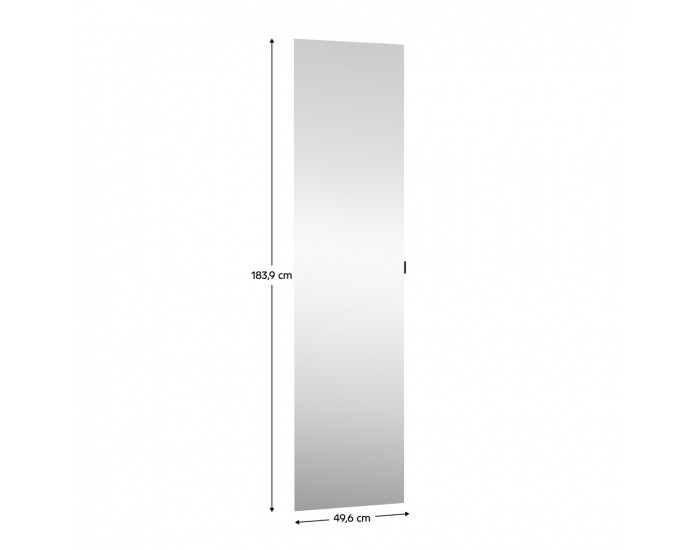 Nízke dvierka so zrkadlom Kreo 50 - dub artisan