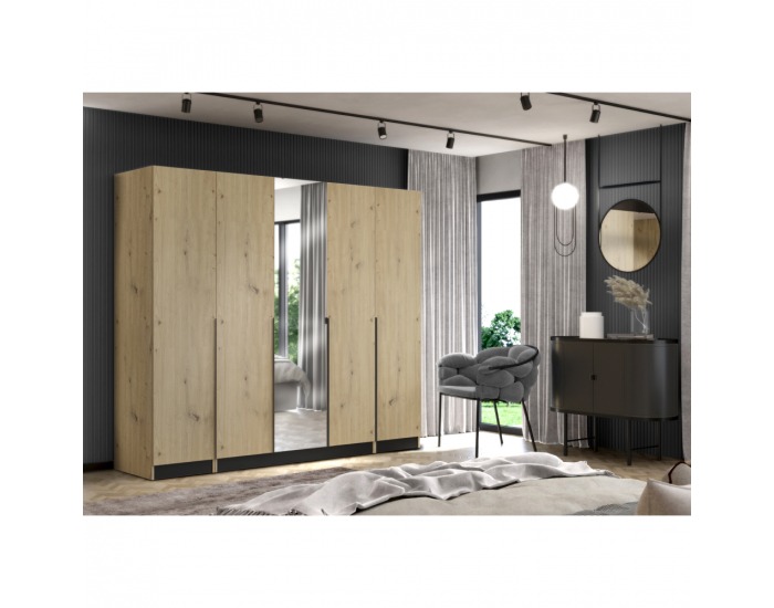 Nízke dvierka so zrkadlom Kreo 50 - dub artisan