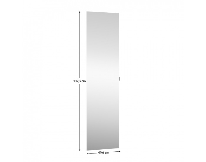 Nízke dvierka so zrkadlom Kreo 50 - kašmír