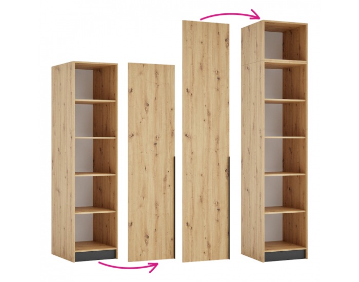 Vysoké dvierka Kreo 50 - dub artisan