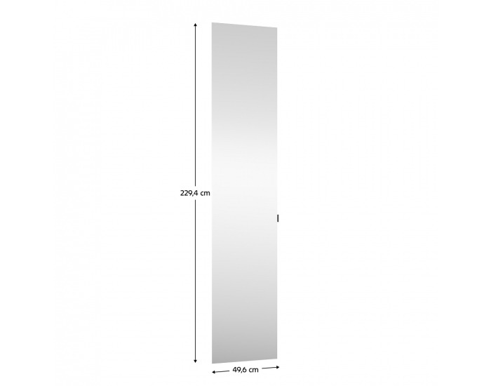 Vysoké dvierka so zrkadlom Kreo 50 - kašmír