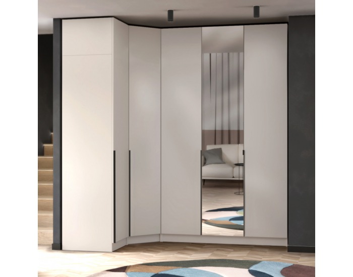 Vysoké dvierka so zrkadlom Kreo 50 - kašmír