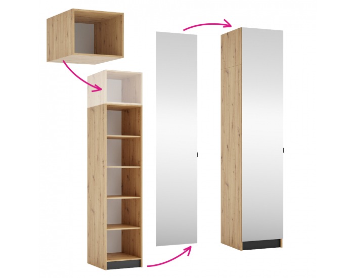 Korpus nadstavca Kreo 50 - dub artisan