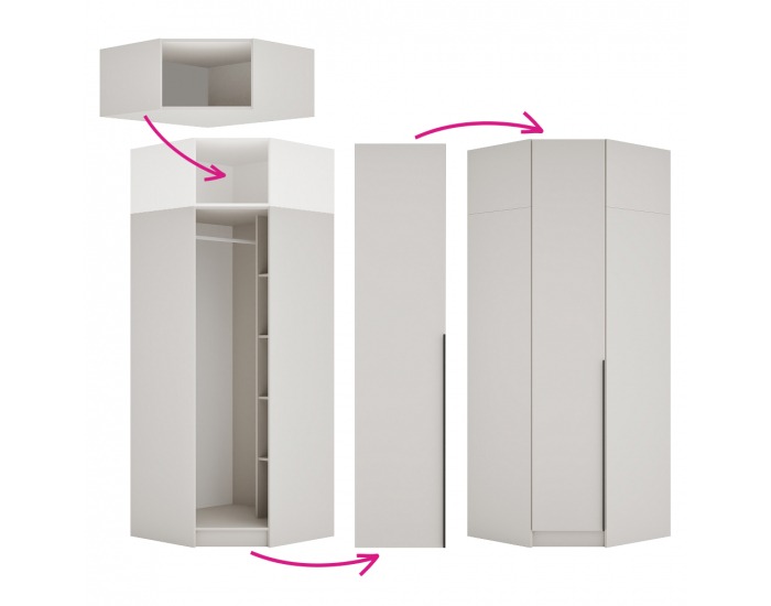 Korpus rohového nadstavca Kreo - kašmír