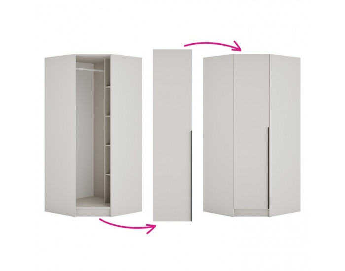 Rohové nízke dvierka Kreo - kašmír