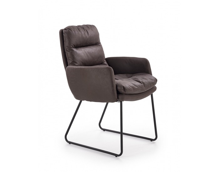 Kreslo Fassi - tmavosivá / čierna