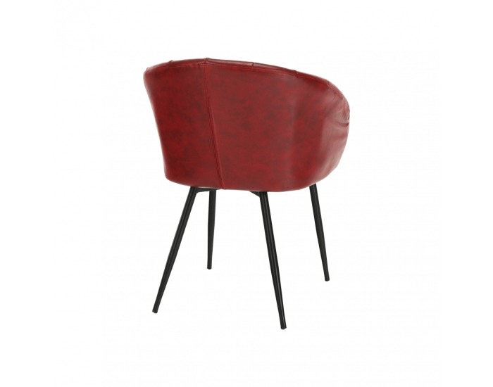 Kreslo Fiora - červená / čierna