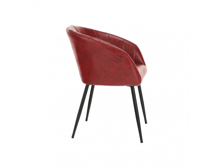Kreslo Fiora - červená / čierna