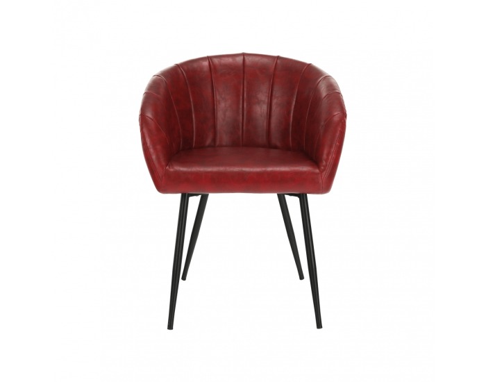 Kreslo Fiora - červená / čierna