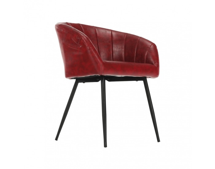 Kreslo Fiora - červená / čierna