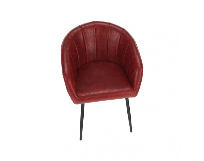 Kreslo Fiora - červená / čierna