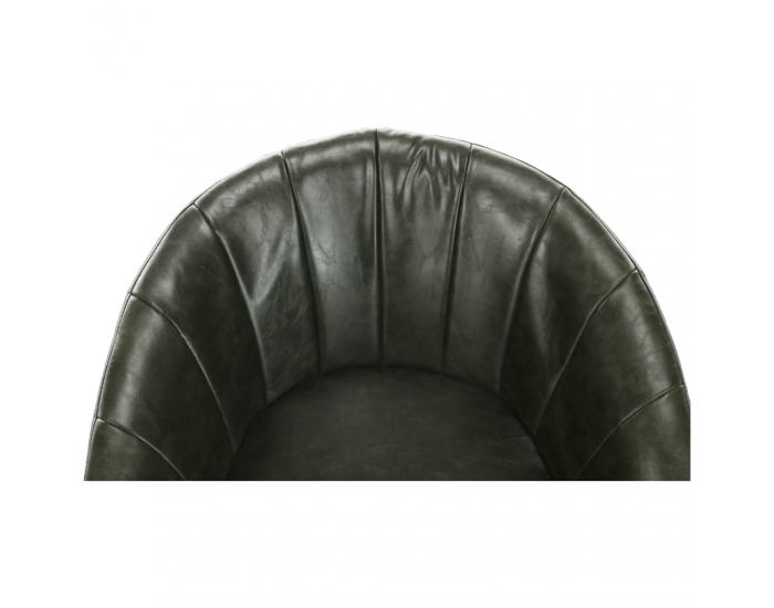 Kreslo Fiora - olivovozelená / čierna