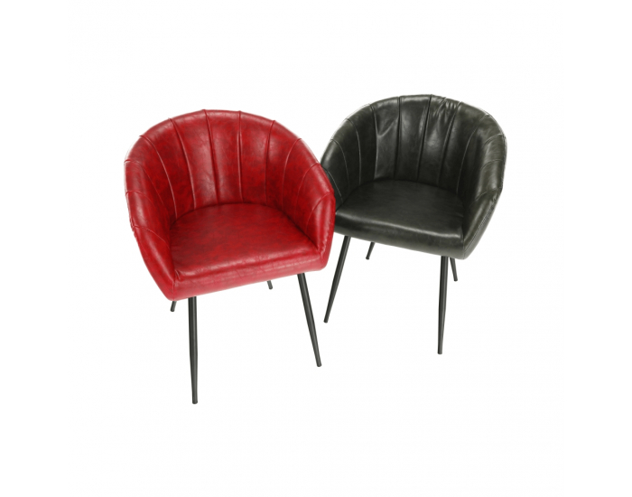 Kreslo Fiora - olivovozelená / čierna