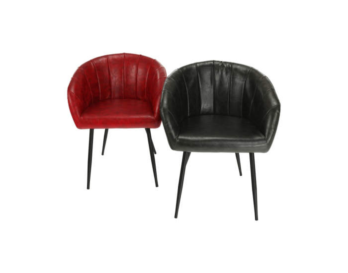 Kreslo Fiora - olivovozelená / čierna