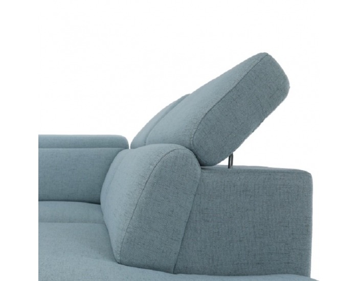 Kreslo Gevona - mentolová (Power 21) / krémové šitie / chróm