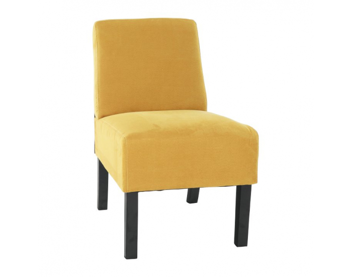 Kreslo Herola - horčicová / čierna