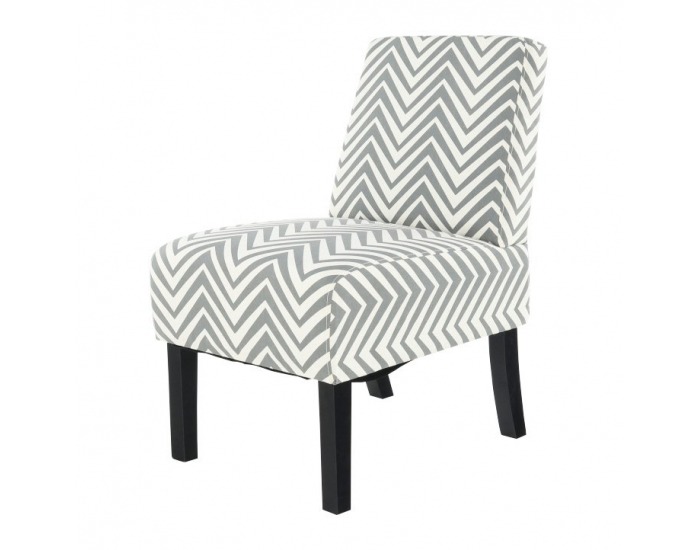 Kreslo Herola - biela / sivá / čierna