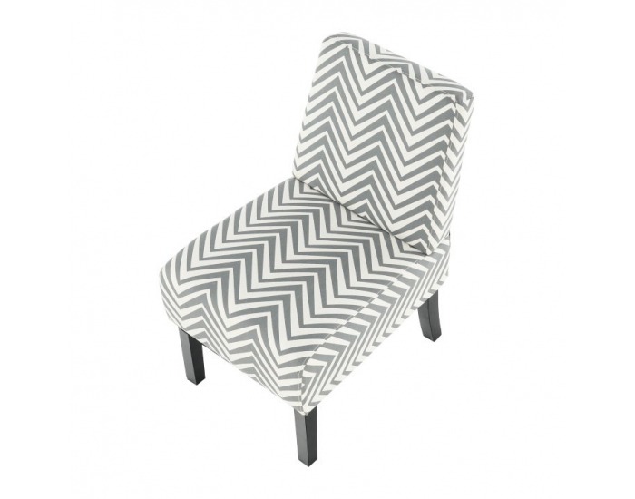 Kreslo Herola - biela / sivá / čierna