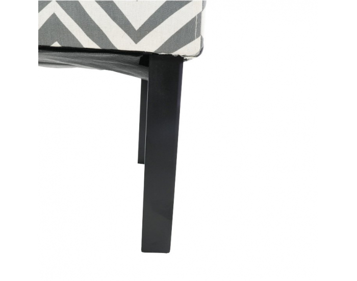 Kreslo Herola - biela / sivá / čierna