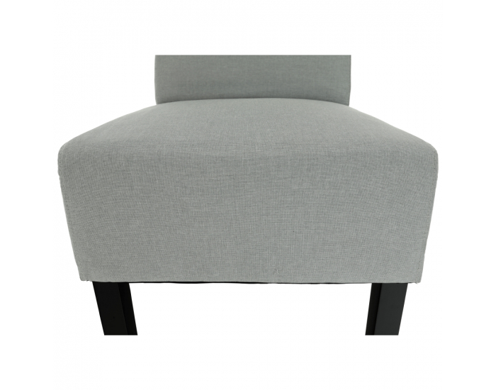 Kreslo Herola - svetlosivá / čierna