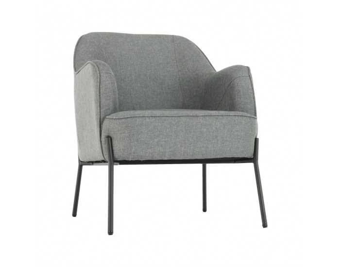 Kreslo Matir - sivá / čierna