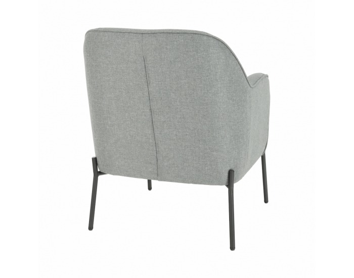 Kreslo Matir - sivá / čierna