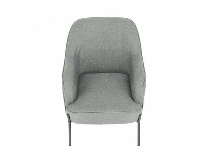 Kreslo Matir - sivá / čierna