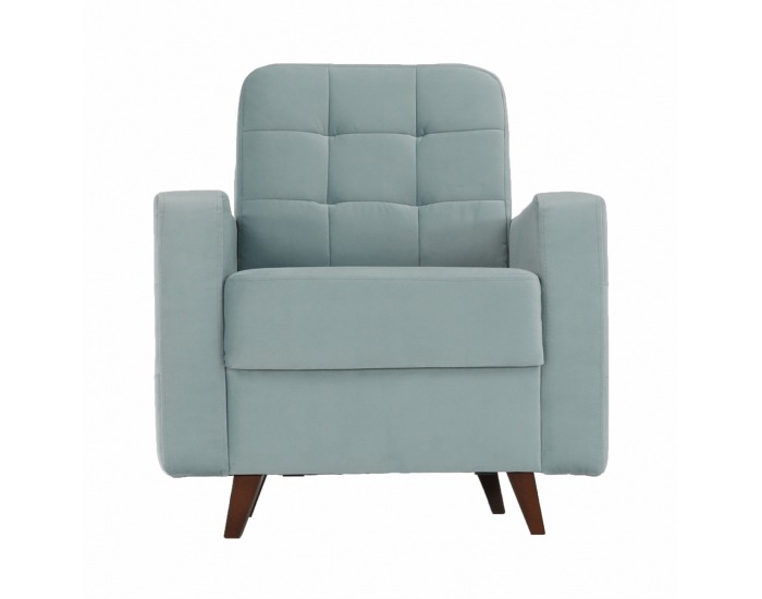 Kreslo Medlin - mentolová / orech