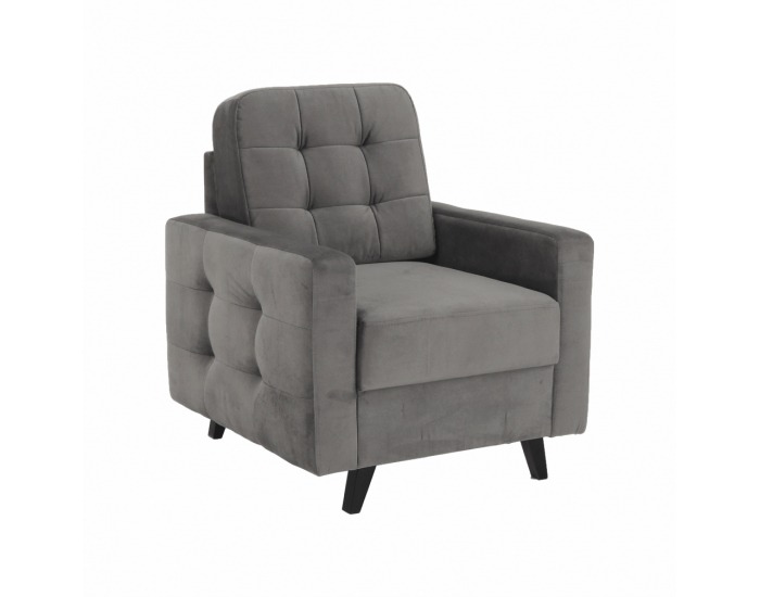 Kreslo Medlin - sivá / wenge