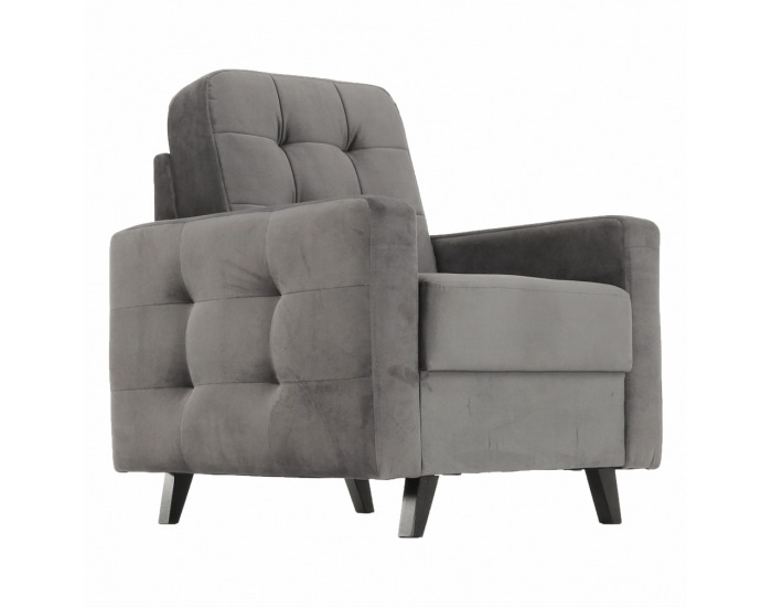 Kreslo Medlin - sivá / wenge