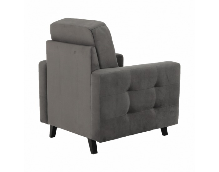 Kreslo Medlin - sivá / wenge