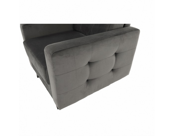 Kreslo Medlin - sivá / wenge