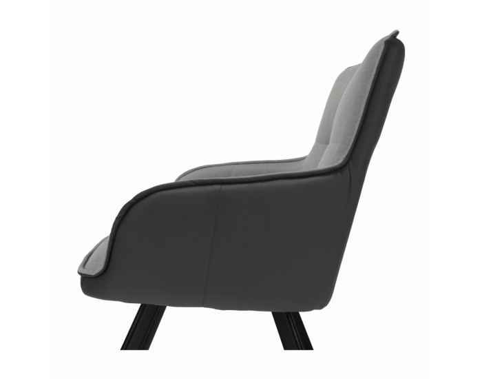 Kreslo Tasman - sivá / tmavosivá / čierna