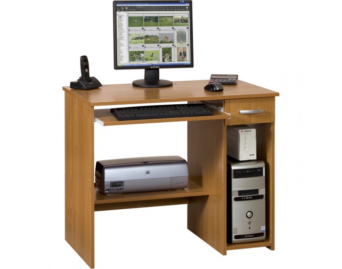 PC stôl Kuba - sonoma tmavá