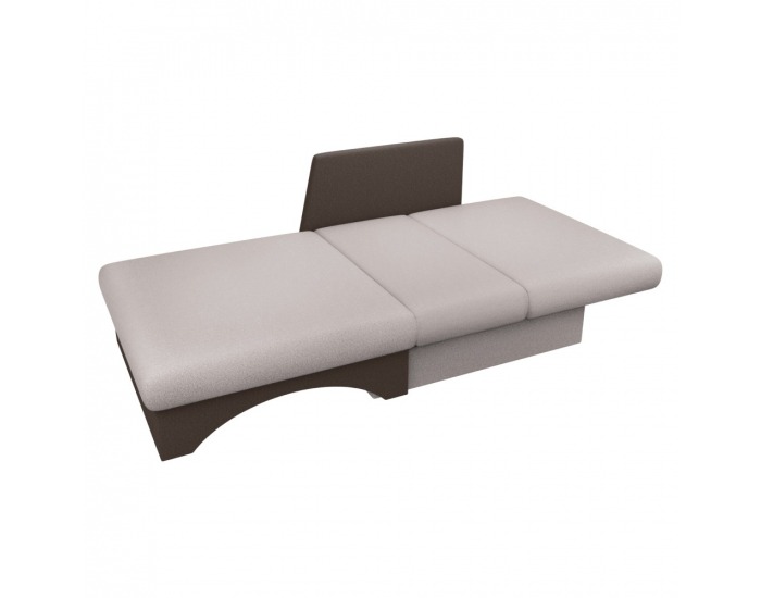 Rozkladacie kreslo s úložným priestorom Kuboš New P- béžovosivá (taupe) / hnedá