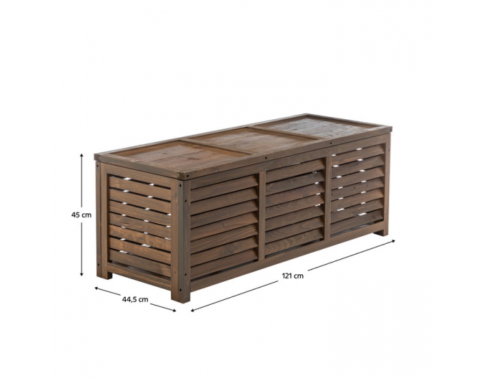 Záhradný úložný box Ladam - hnedá