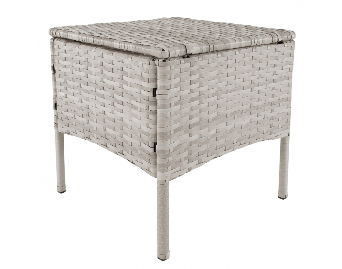 Záhradný nábytok z umelého ratanu Lalen - svetlosivá