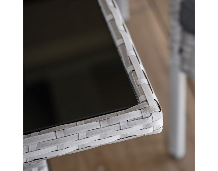 Záhradný nábytok z umelého ratanu Lalen - svetlosivá